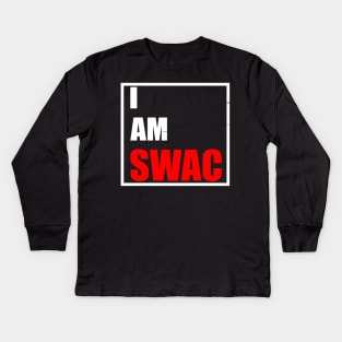 I AM SWAC Design Kids Long Sleeve T-Shirt